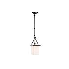 Artcraft Brydon AC11240NB 1 Light Black and Brushed Nickel 60W Pendant Or Wall Light