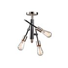 Artcraft Truro AC11251NB 3 Lights Black Brushed Nickel 60W Semi Flush Mount