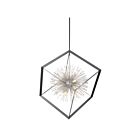 Artcraft Sunburst AC11441CH 12-Lights Matte Black Chrome 60W Chandelier