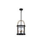 Artcraft Bonita AC11514BB Black and Brushed Brass 160W Rod Pendant
