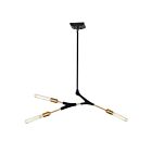 Artcraft Filiali AC11533 3-Lights Black Harvest Brass 40W Chandelier