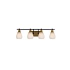 Artcraft Nelson AC11684BB 240W Black and Brass Vanity Light