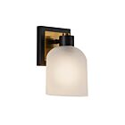 Artcraft Lyndon AC11691BB Black and Brass 60W Wall Sconce