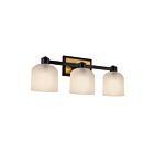 Artcraft Lyndon AC11693BB 180W Black and Brass Vanity Light
