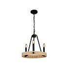 Artcraft Perris AC11713BK 3-Lights Black 60W Chandelier