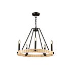 Artcraft Perris AC11715BK 5-Lights Black 60W Chandelier