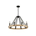 Artcraft Perris AC11718BK 8-Lights Black 60W Chandelier