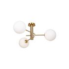 Artcraft AC11763BR Aurelia 30W Brass Semi Flush Mount