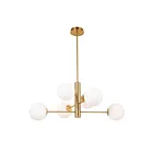 Artcraft AC11765BR Aurelia 6-Lights 60W Brass Chandelier