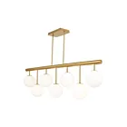 Artcraft AC11767BR Aurelia 7-Lights 70W Brass Island Light