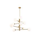 Artcraft AC11768BR Aurelia 12-Lights 120W Brass Chandelier