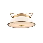 Artcraft AC11833BB Layla 120W Brushed Brass Semi Flush Mount