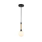 Artcraft Capilano AC11841BK 1-Lights Brushed Brass Cord Pendant