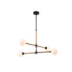 Artcraft Capilano AC11844BK 40W Brushed Brass Rod Chandelier