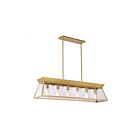 Artcraft AC11854BB Lucian 6-Lights 360W Brushed Brass Island Light