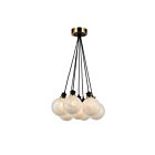 Artcraft AC11877SW Gem 7-Lights 280W Black Cord Pendant