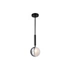 Artcraft Bolla AC11880BK Black 10W Rod Pendant
