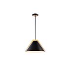 Artcraft AC11910BK Baltic 1-Light 60W Black Bowl Pendant