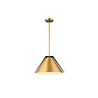 Artcraft AC11910BR Baltic 1-Light 60W Brass Bowl Pendant