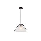 Artcraft AC11911BK Baltic 1-Light 60W Black Bowl Pendant