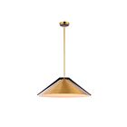 Artcraft AC11914BR Baltic 3-Lights 180W Brass Bowl Pendant