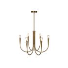 Artcraft AC11926BR Bronte 6-Lights 240W Brass Chandelier