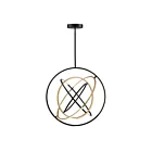 Artcraft Trilogy AC6746BB Black 96W Pendant
