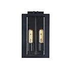 Artcraft AC8790BK Waterville 60W Matte Black Outdoor Wall Light