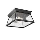 Artcraft Lucian AC8866BK 2-Lights Black 120W Flush Mount