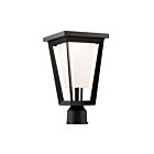 Artcraft Waterbury AC9183BK Black Vintage Gold 12W Outdoor Post Top Light