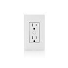 Leviton D215R-1BW Decora Smart Wi-Fi 2Nd Gen Tamper-Resistant Outlet Receptacle