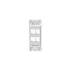 Leviton RE640-WW4 4-Port Insert