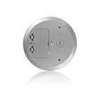 Leviton FBC1F-N Br Cover Plate Concrete Floor Box System 1Dec Flip Lid 1Data