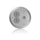 Leviton FBC1x-N Ni Cover Plate For Concrete Floor Box 2 Duplex Scr Cap 1Data