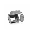 Leviton IUM1H-KRG Gray Horiz While-In-Use Weather/Tamper-Resistant Kit Cover/Self-Test