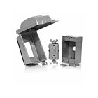 Leviton IUM1V-KBG Gray Vert. While-In-Use Weather/Tamper-Resistant Kit Cover/Box/Self-Test