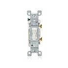 Leviton L1461-2W Led Toggle Illum Swtch Sp 15A Grounding White