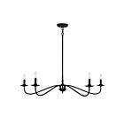 Savoy House Meridian M10085MBK 5-Lights 300W Matte Black Chandelier