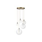 Savoy House Meridian  M10099NB 5-Lights 10W Natural Brass Pendant
