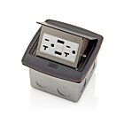 Leviton PFUS2-BZ Pop-Up Floor Box W/20A Duplex Usb Bronze
