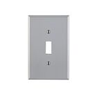 Leviton PJ1-GY Wallplate 1 Gang Gray Pb1/25/100