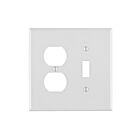 Leviton PJ18-W Wallplate 2 Gang White Pb1/25/100