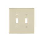 Leviton PJ2-T 2 Gang Nylon Midsize Switch Plate