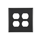 Leviton PJ82-E Wallplate 1 Gang Black Pb1/25/100