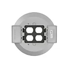 Leviton PTC2x-GY 2-Gang Duplex Flip Lid Floor Cover