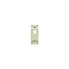 Leviton RE640-NS RENU® QUICKPORT™ 2-Port Insert with Blank Switch