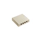 Leviton 4S089-4IP 4Pt Shielded Ivory S/M Box