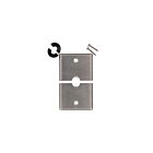 Leviton S751-N 1 Gang Stainless Steel Horiz Split Plate