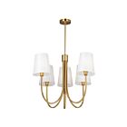 Artcraft Rhythm SC13335BG 5-Lights Brushed Gold 300W Chandelier