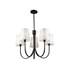 Artcraft Rhythm SC13335BK 5-Lights Black 300W Chandelier